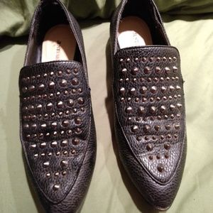 Just Fab Womens Studded Flats